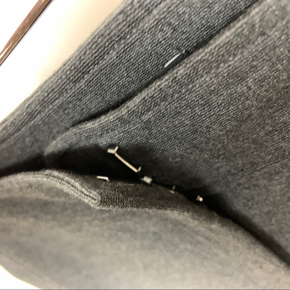 Eileen Fisher Milano Knit Slim Pants Small Gray - Picture 6 of 8